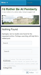 Mobile Screenshot of idratherbeatpemberly.wordpress.com