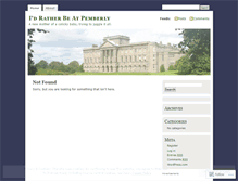 Tablet Screenshot of idratherbeatpemberly.wordpress.com