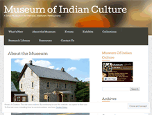 Tablet Screenshot of museumofindianculture.wordpress.com