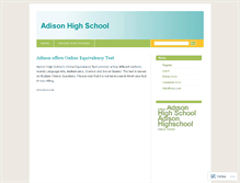 Tablet Screenshot of adisonhighschool.wordpress.com