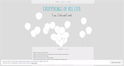 Desktop Screenshot of everythingsofveelife.wordpress.com