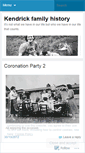 Mobile Screenshot of kendrickfolk.wordpress.com