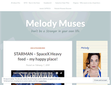 Tablet Screenshot of melodymuse.wordpress.com