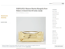 Tablet Screenshot of madisonmooregallery.wordpress.com