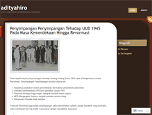 Tablet Screenshot of adityahiro.wordpress.com