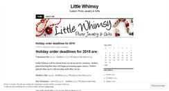 Desktop Screenshot of littlewhimsy.wordpress.com