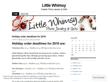 Tablet Screenshot of littlewhimsy.wordpress.com