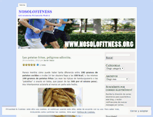 Tablet Screenshot of nosolofitness.wordpress.com