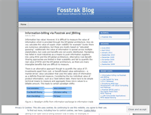 Tablet Screenshot of fosstrak.wordpress.com
