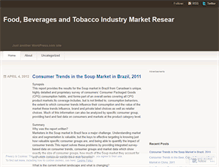 Tablet Screenshot of foodbeveragesandtobaccoreportreserve.wordpress.com