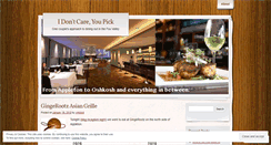 Desktop Screenshot of idontcareyoupick.wordpress.com