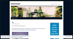 Desktop Screenshot of galileedawn.wordpress.com