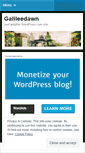 Mobile Screenshot of galileedawn.wordpress.com