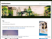 Tablet Screenshot of galileedawn.wordpress.com