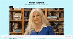 Desktop Screenshot of marionmartineer.wordpress.com