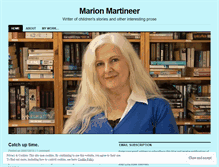 Tablet Screenshot of marionmartineer.wordpress.com
