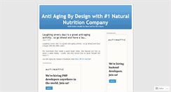 Desktop Screenshot of antiagingbydesign.wordpress.com