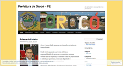 Desktop Screenshot of prefeituradeoroco.wordpress.com