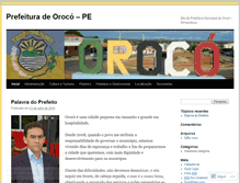 Tablet Screenshot of prefeituradeoroco.wordpress.com