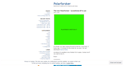 Desktop Screenshot of polarforsker.wordpress.com