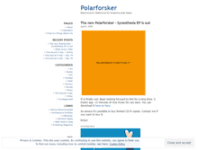 Tablet Screenshot of polarforsker.wordpress.com