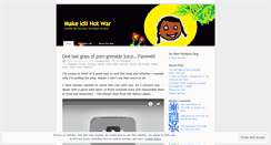 Desktop Screenshot of makeidlinotwar.wordpress.com