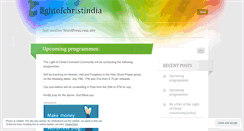 Desktop Screenshot of lightofchristindia.wordpress.com