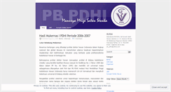 Desktop Screenshot of pbpdhi.wordpress.com