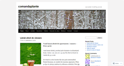 Desktop Screenshot of comandaplante.wordpress.com