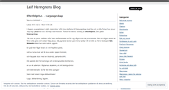 Desktop Screenshot of leifherngren.wordpress.com