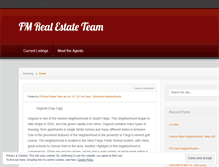 Tablet Screenshot of fmrealestateteam.wordpress.com