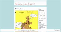 Desktop Screenshot of nobodylikesquails.wordpress.com