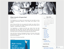 Tablet Screenshot of debunkingmccain.wordpress.com