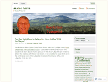 Tablet Screenshot of alamoalive.wordpress.com