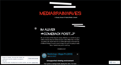 Desktop Screenshot of mediabrainwaves.wordpress.com