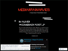 Tablet Screenshot of mediabrainwaves.wordpress.com