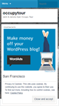 Mobile Screenshot of occupytour.wordpress.com