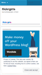 Mobile Screenshot of flickrgirls.wordpress.com