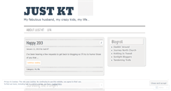 Desktop Screenshot of justkt.wordpress.com