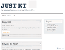 Tablet Screenshot of justkt.wordpress.com