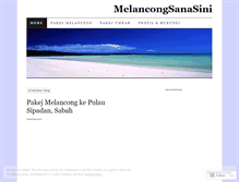 Tablet Screenshot of melancongsanasini.wordpress.com