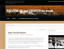 Tablet Screenshot of cherishthebreath.wordpress.com