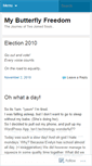 Mobile Screenshot of mybutterflyfreedom.wordpress.com
