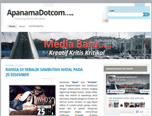 Tablet Screenshot of apanamadotcom.wordpress.com