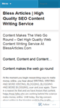 Mobile Screenshot of blessarticles.wordpress.com