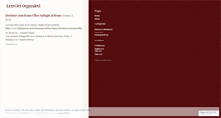 Desktop Screenshot of letsgetorganized.wordpress.com