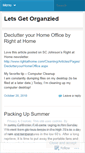 Mobile Screenshot of letsgetorganized.wordpress.com