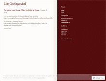 Tablet Screenshot of letsgetorganized.wordpress.com