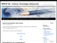 Tablet Screenshot of isfd64tecnologia.wordpress.com