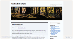 Desktop Screenshot of healthysideoflife.wordpress.com